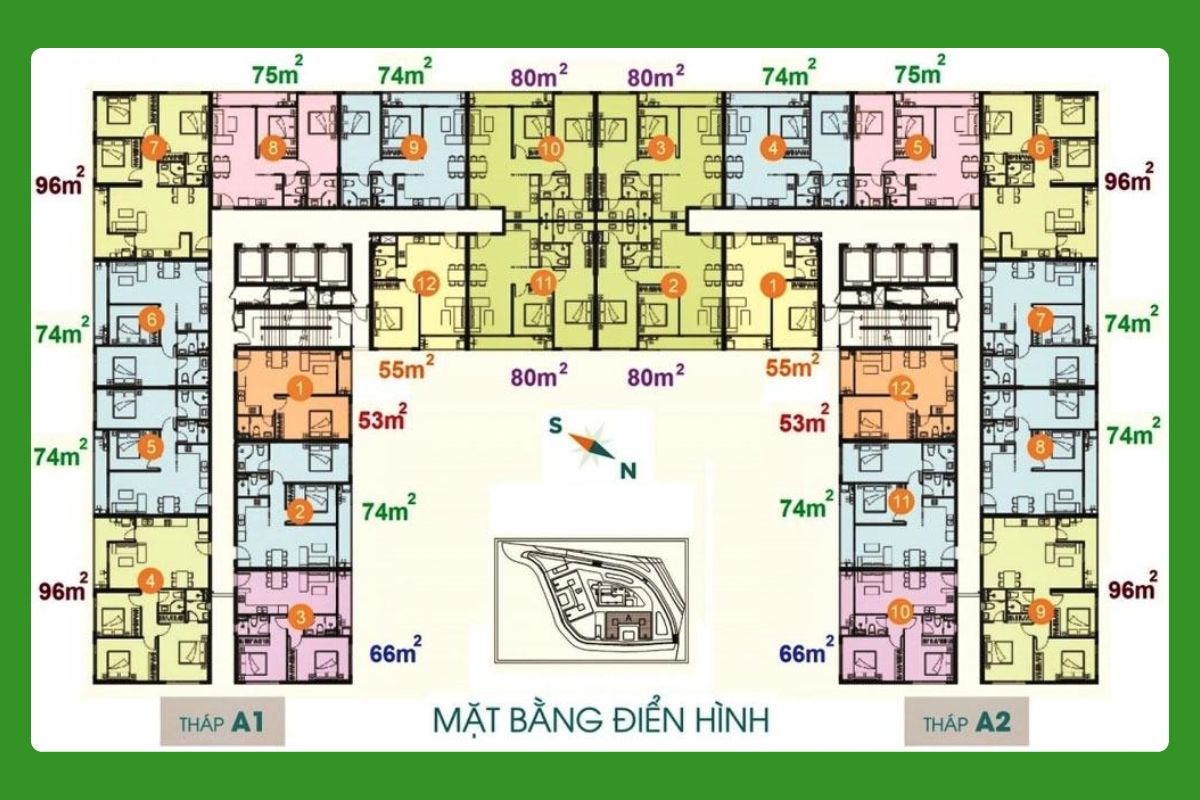 Typical floor plan Tower A