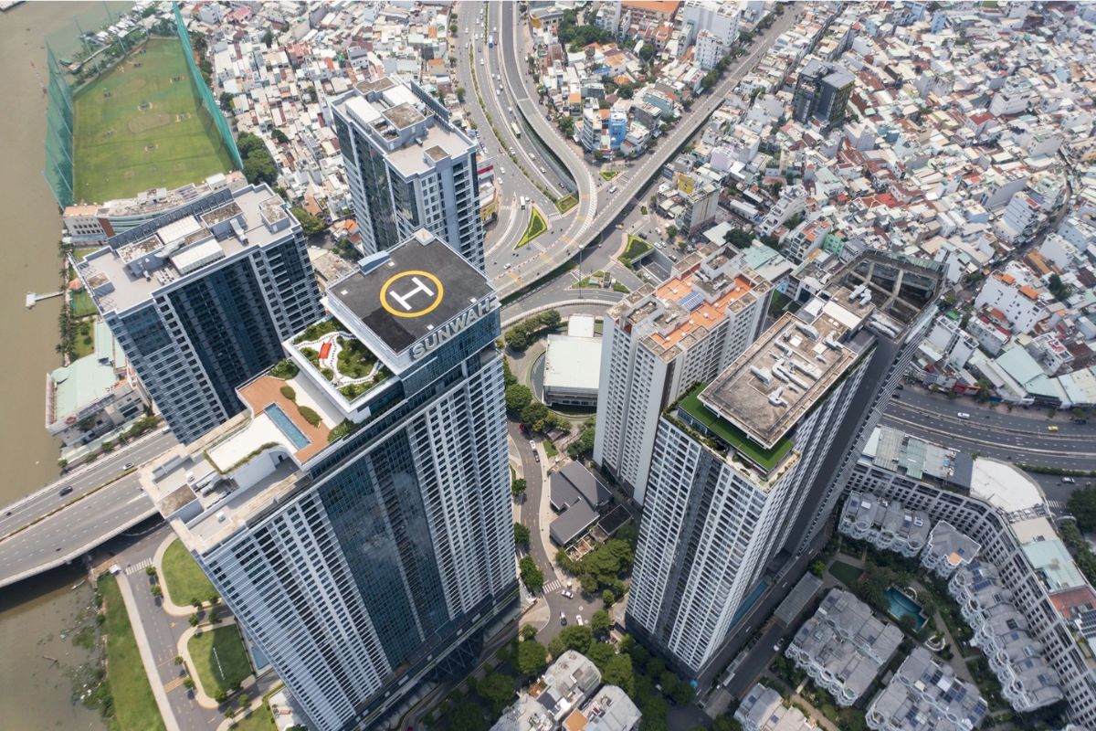 Sunwah Pearl bird's eye view