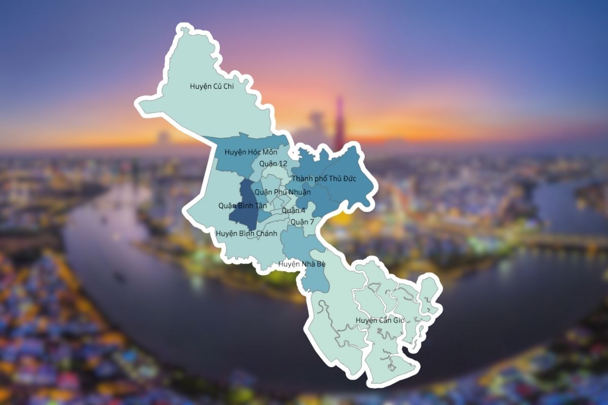 Map of Ho Chi Minh City