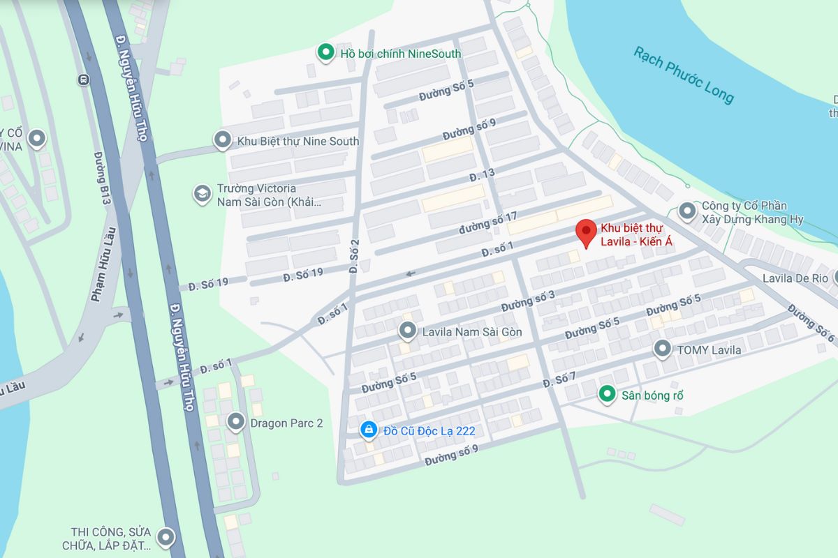 Lavila Kien A residential project is located on Nguyen Huu Tho street