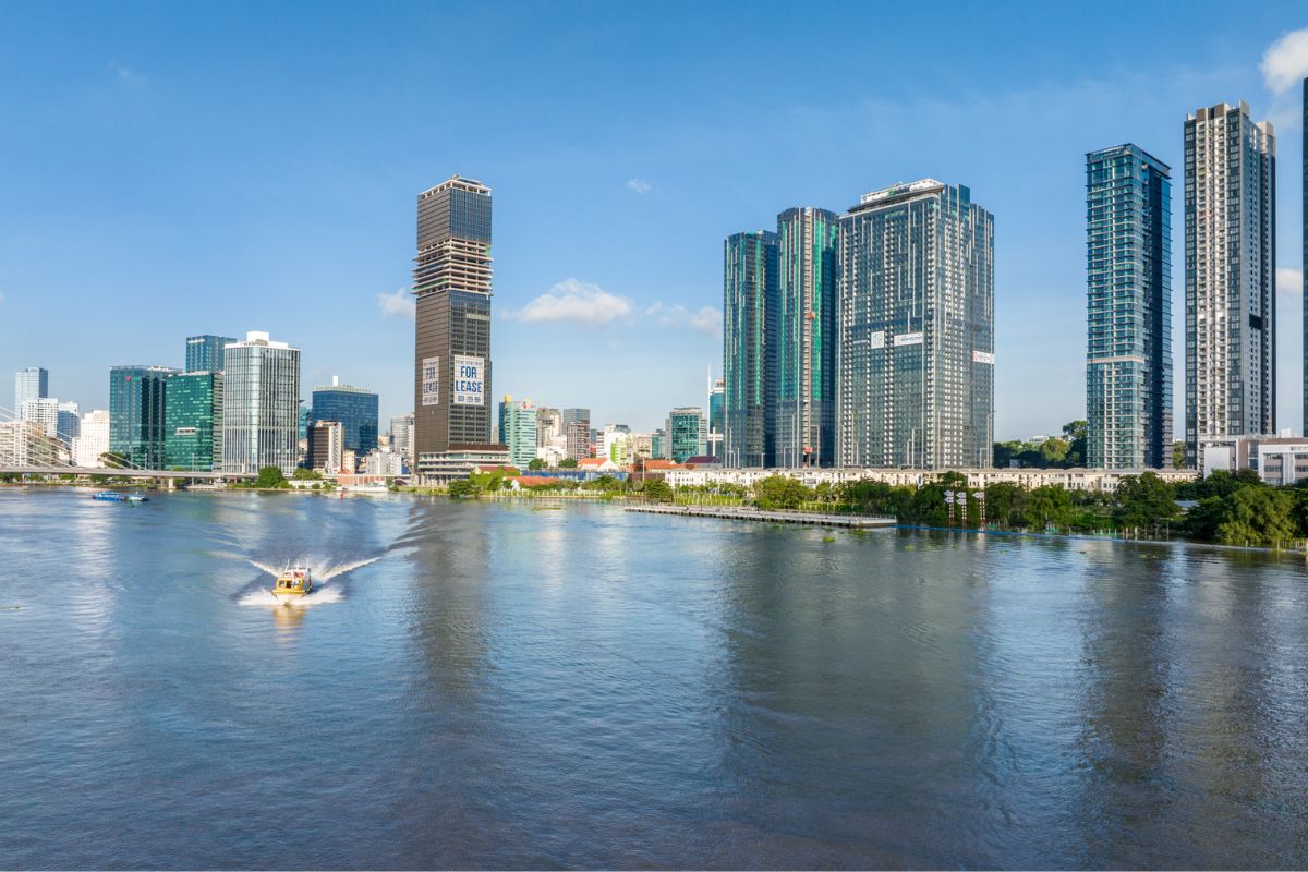 55-storey Saigon Marina, long view