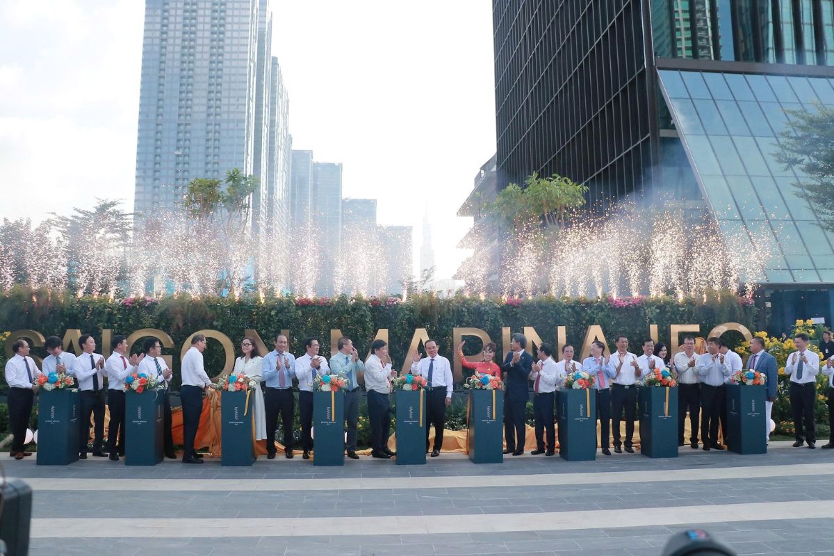 Opening ceremony of 55-storey Saigon Marina International skyscraper
