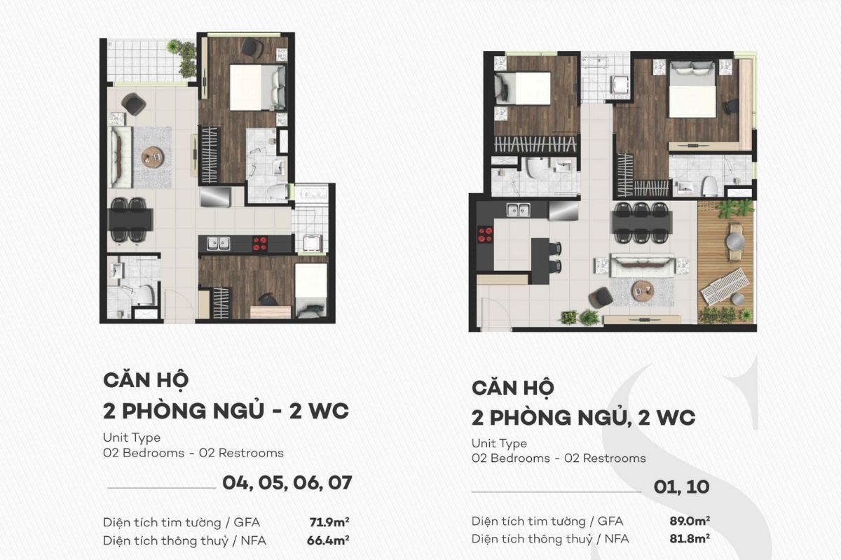 2 bedroom apartment layout