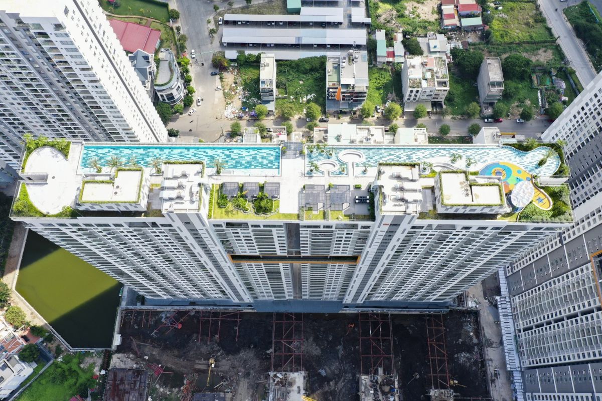 Swimming pool - top view